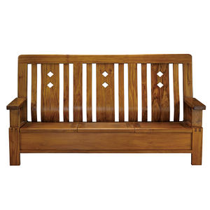 Modern Classic Teak Sectional Sofa <b>Set</b> with Coffee <b>Tables</b> and Storage for Living Room Furniture - Product Image 5