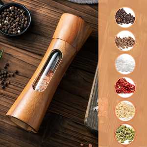 Molinillo de Pimienta de Madera con Alimentación USB Faridabio, 1 Unidad/2 Paquetes, Molinillo de Sal y Pimienta para el Hogar, Empacado en Caja - Product Image 4