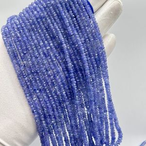 Perles de Tanzanite Naturelle Facettées Rondelles de Haute Qualité, Pierres Précieuses Bleues pour la Fabrication de Bijoux - Product Image 3