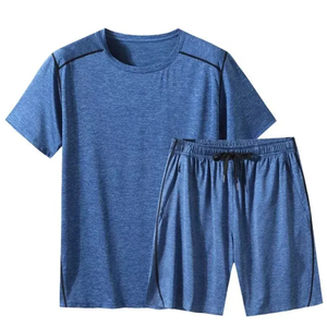 Ensemble T-shirt et Short Décontracté Homme Personnalisable en Gros, Respirant, Uni, Épais, Doux, 100% Coton, Écologique, Séchage Rapide - Product Image 6
