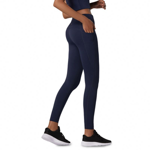 Leggings d'entraînement taille haute pour femmes pantalons de course collants de poche push-up amincissants - Product Image 2