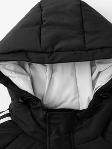 Nouvel arrivage de veste en duvet bouffante pour hommes de taille plus veste d'hiver en cuir chaude et imperméable à bulles avec décoration en fourrure vente en gros - Product Image 2