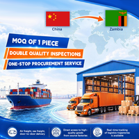 Agent d'approvisionnement Chine vers la Zambie, Agent d'achat 1688, MOQ 1 pièce, Double inspection qualité, Expédition DDP porte-à-porte