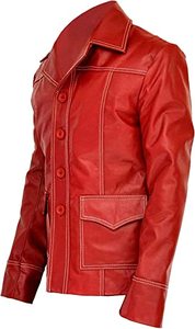 Women's Genuine Faux Leather Quilted <b>Smart</b> <b>Blazer</b> Jacket Logo Zipper Closure Warm Western Sport Breathable Autumn Unisex - Product Image 3