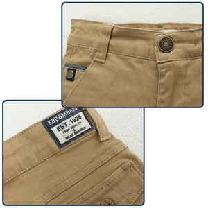 Short <span class=keywords><strong>Bermuda</strong></span> Bimbo en Sergé de Coton pour Garçons Juniors, Chino avec Taille Ajustable, Short d'École Facile à Enfiler pour Enfants - Product Image 2
