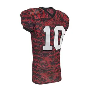 Uniforme de fútbol americano para hombres superventas cómodo estirable con mangas cortas nuevo diseño y característica transpirable - Product Image 2