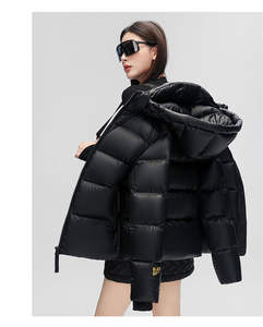 Nueva Chaqueta de Invierno Acolchada para Hombre, Estilo Burbuja, con Cuello Alto, Relleno de Algodón, Gruesa, con Cinturón Desmontable - Product Image 5