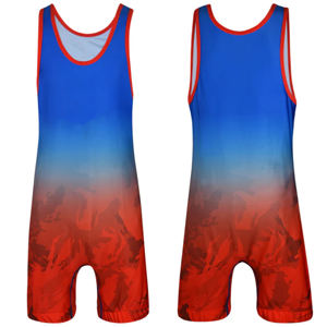 Camiseta de lucha libre elástica transpirable duradero Spandex/poliéster para Fitness Power Lifting Transferencia de Calor diseño de logotipo - Product Image 5