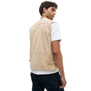 เสื้อแจ็คเก็ตแฟชั่นแบบมีหลายกระเป๋าสำหรับผู้ชายรุ่นใหม่ คุณภาพสูง เสื้อกั๊กสำหรับฤดูหนาว เสื้อแจ็คเก็ตแขนกุดลำลองสำหรับผู้ชาย - Product Image 6