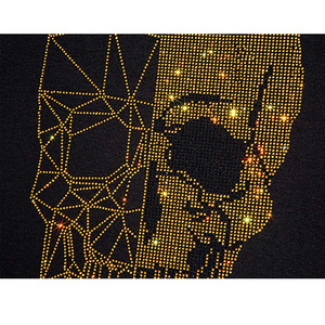 Camisetas de microfibra con pedrería personalizadas para hombre, camisetas de moda, ropa masculina, estilo urbano, camiseta con pedrería para hombre - Product Image 5