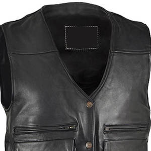 Gilet en cuir de vente chaude conception personnalisée gilet en cuir d'hiver durable nouvelle arrivée prix de gros gilet en cuir - Product Image 4