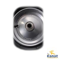 Brouette pneumatique Kanat KGD-146 avec pneu galvanisé SLT-741 350x7, plateau en plastique anti-rouille profond, capacité 200 kg, terrain accidenté