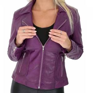 Chaquetas de Cuero Personalizadas para Mujer, Ajustadas, de Punto Premium, Transpirables, Ecológicas, Ligeras, para Uso Diario y al Aire Libre - Product Image 5
