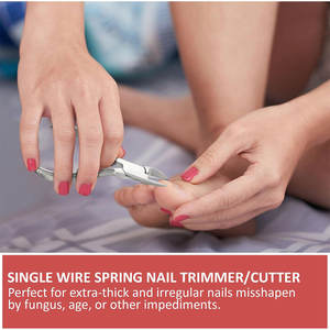 กรรไกรตัดหนังกำพร้าสแตนเลส11ซม. พิมพ์ลายลวดเดี่ยวคีมตัดหนังกำพร้าที่ตัดมุมกล่องมืออาชีพ - Product Image 6