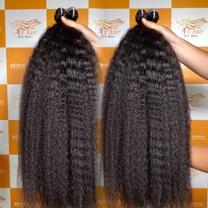 Kinky Straight Yaki Frontal Peluca Venta al por mayor Vietnamita Raw Full HD Cierre Extensiones de cabello humano de alta calidad - Product Image 4