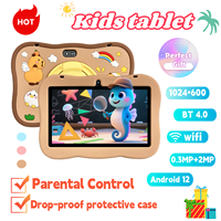 Tablet Anak Capybara 7 Inch 16GB Quad Core Layar Kapasitif Set Lengkap dengan Casing Silikon Lembut Alat Permainan Edukasi Produk Terbaru