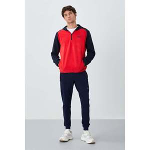 เสื้อสเวตเชิ้ตผู้ชาย Air Jones ทรงมาตรฐาน ผ้าฟลีซ - คอลเลคชั่น Ruby Fiesta - เสื้อโพลาร์โพลีเอสเตอร์ 100% ใส่สบาย - Product Image 3