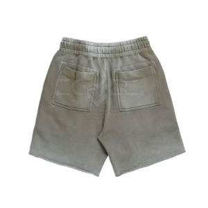 Latest Design Acid Wash Shorts Made in Pakistan Street Style Wholesale Custom Acid Wash Shorts - Product Image 2