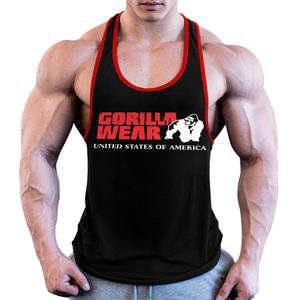 High Quality <b>Mens</b> Gym <b>Vest</b> Top <b>Mens</b> Gym tank Top Custom logo Muscle Fit <b>Ribbed</b> <b>Vests</b> <b>Ribbed</b> <b>Vest</b> <b>Men</b> - Product Image 2