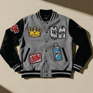 Chaqueta universitaria de lana personalizada de alta calidad para hombre, ropa de calle de invierno de talla grande con bordado Letterman Team Sports Inspiration - Product Image 1