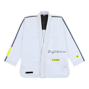 PRSSR Gi Blanc 450G Perle Armure BJJ Gi Léger et Durable Jiu Jitsu Kimono 10oz Pantalon Ripstop, Détails Brodés - Product Image 1