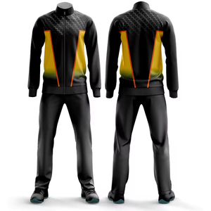 Chándal de sublimación de dos piezas con chaqueta con cremallera y corredores deportivos para uso en el gimnasio Chándal de sublimación para hombres - Product Image 4
