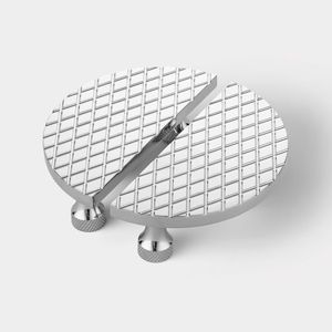 Manija de media luna de latón macizo clásico plateado para el hogar, cocina, muebles de oficina, herrajes, puerta, cajón, armario, manija de armario 2023 - Product Image 6