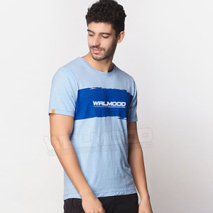 T-shirt pour hommes, nouveau, de bonne qualité, doux et confortable, de couleur bleu ciel, en tissu de haute qualité, pour l'été - Product Image 3