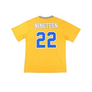 Sigma Gamma Rho sgrho เสื้อฟุตบอลสีทองขนาดใหญ่สไตล์กรีกเสื้อยืดทีมผ้าโพลีเอสเตอร์ปักโลโก้แบบทีมด้านหน้าและด้านหลังไหล่100% - Product Image 4