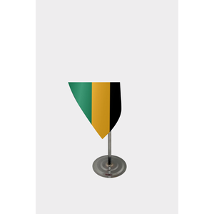 Jamaica Official Indoor Hand <b>Flag</b> Digital Printed Polyester with Aluminum <b>Pole</b> <b>for</b> Automotive Insurance Education Travel Agency - Product Image 4