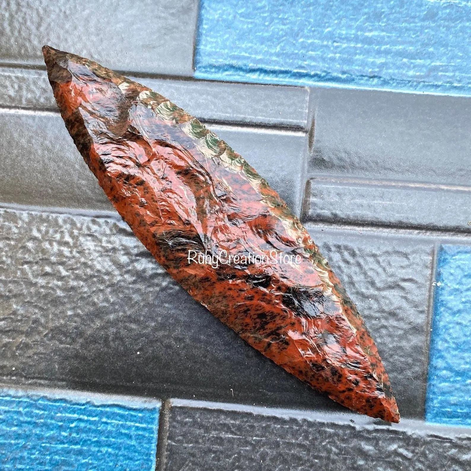 Deep red-brown and black