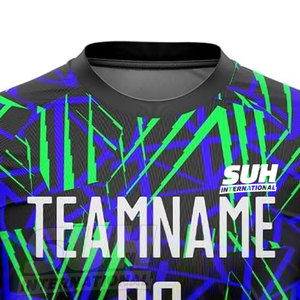 Servicio OEM, Jersey de Fútbol Sublimado con Logotipo Personalizado, Alta Calidad, Superventas, Transpirable, Corto, Verano, 100% Poliéster, Secado Rápido - Product Image 3