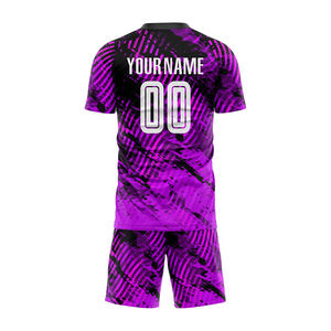 Kit de fútbol personalizado sublimación completa para hombres y mujeres tela suave y ligera camiseta de fútbol cómoda 100% algodón de secado rápido - Product Image 3