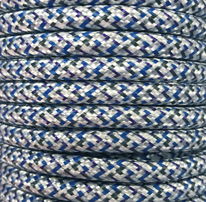 Striscia decorativa in tessuto da 5 metri, glitter blu pixel (CIR62PI01) - Product Image 1