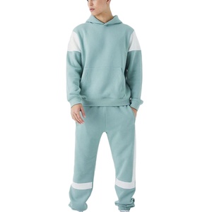 ชุดวอร์มแบบขายส่งสั่งทำได้ตามต้องการ ผ้า 500 GSM 100% คอตตอน ผ้าฟลีซทรงหลวม ชุดวอร์มโอเวอร์ไซส์ ชุดจ็อกเกอร์สำหรับผู้ชาย ปี 2026 - Product Image 1