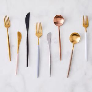 Ensemble de couverts de table en acier inoxydable poli miroir, logo personnalisé, qualité d'exportation, design moderne, pour hôtels - Product Image 1