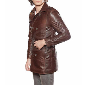 เสื้อโค้ทหนังสำหรับผู้ชายใส่สบายแบบพรีเมี่ยมทำจากวัสดุนุ่มลื่นเพื่อสวมใส่ในฤดูหนาวได้ทุกวันและดูมีสไตล์ - Product Image 6