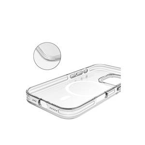 Funda Protectora Transparente de Silicona Antigolpes Compatible con MagSafe para iPhone 16, Estilo Netzy Ins, con Protección para la Cámara - Product Image 4