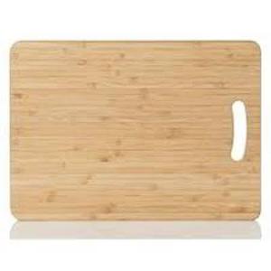 Planche à découper rectangulaire en bois d'acacia épaisse et multifonctionnelle, finition naturelle, accessoires de cuisine en provenance de l'Uttar Pradesh - Product Image 1