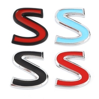 Personalisiertes 3D Metall Auto-Emblem Abzeichen Benutzerdefinierte Buchstaben S Kofferraum-Aufkleber Logo Auto-Emblem