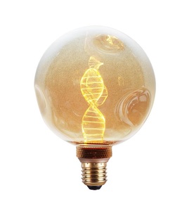 Lampada Decorativa a Filamento LED G175 DNA Ambra E27 4W 1800K 150Lm (F-Bright 2601275-A) - Product Image 1