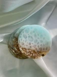 Dessous de verre en résine de luxe faits à la main tampons carrés colorés personnalisables pour ensemble de table de tapis de cuisine meilleur prix - Product Image 3