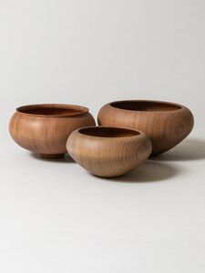 Juego de 6-10 Piezas de Cuencos Decorativos de Madera Europea Pulida de la Mejor Calidad, Ecológicos, Hechos a Mano, para Servir en Bodas y Cenas - Product Image 5