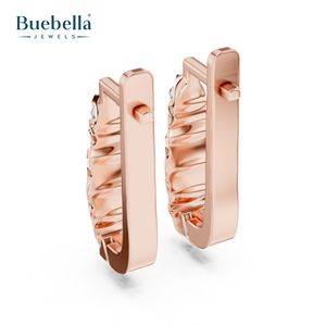 Pendientes de diamantes redondos de Plata de Ley 925 personalizados de alta calidad para mujer, joyería de moda - Product Image 4