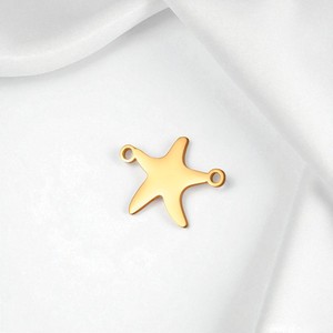 Charmes poisson étoile faits à la main en argent sterling pendentif personnalisable faisant des bijoux - Product Image 1
