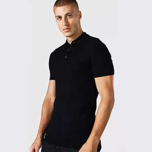 Nouveau design Polo de golf pour hommes, chemises de golf de marque classique pour adultes, en coton, tricotées, d'affaires personnalisées et décontractées - Product Image 2