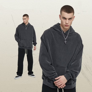 เสื้อฮู้ดดี้ผู้ชายไซส์ใหญ่ ผ้าฟลีซหนานุ่ม 100% คอตตอน เป็นมิตรต่อสิ่งแวดล้อม แห้งเร็ว ระบายอากาศดี มีกระเป๋าเสื้อ - Product Image 6