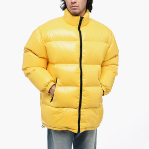 เสื้อแจ็กเก็ตบอมเบอร์สำหรับผู้ชายเสื้อแจ็คเก็ตแขนพองออกแบบได้ตามต้องการ - Product Image 1