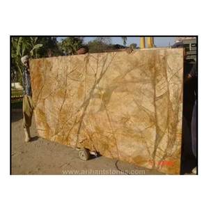 Dalles de marbre or Offre Spéciale Premium Rainforest Revêtement de sol Carreaux et dalles en marbre doré durable Rainforest - Product Image 5