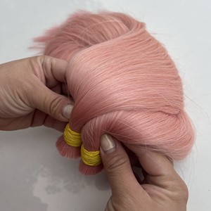 Pinky Slave De Luxe Naturel Droite Extensions de Cheveux Humains 100g Remy Cheveux Qualité Européenne Standard De Qualité Couleur Blanchie - Product Image 5